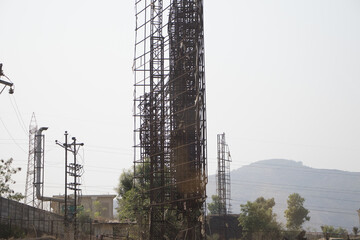 old billboard iron base structure © Atish