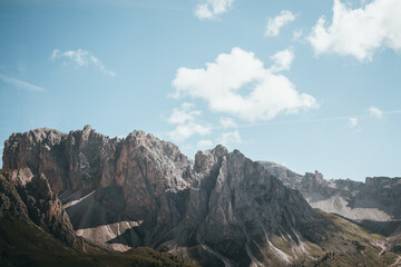 mountains and clouds