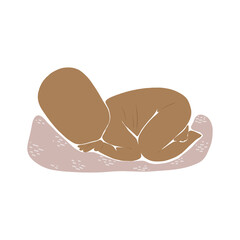 Modern babies in boho Scandinavian style. abstract minimalism. Newborn babies. Ideal for postcards, parties, social media stories and bloggers
