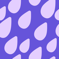Seamless Pattern Water drops. Blue Water