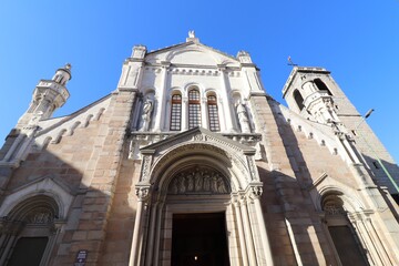 L'église catholique sainte marie de la Visitation vue de l'extérieur, ville de Saint Etienne, département de la Loire, France