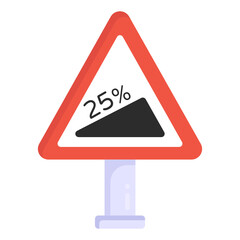 
A steep board flat icon, flat vector download

