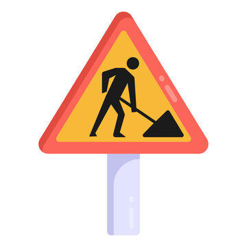 
Under construction, labor work, flat icon download 

