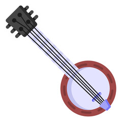 
Sitar designed in flat icon that is editable in size and color 

