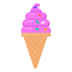 
Grab this flat designed ice cone yummiest vector 

