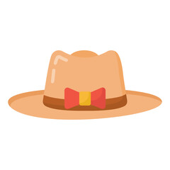 
A trendy style icon of hat 

