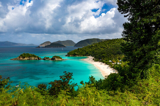 Classic shot of Trunk bay in St John, USVI