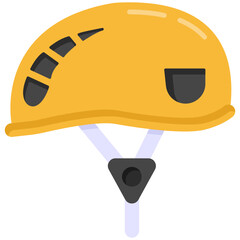 
Hiking helmet flat trendy vector design, 

