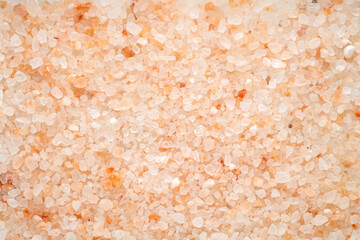 Close up background texture of  crystals pink Himalayan salt