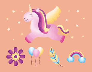 unicorn and icons