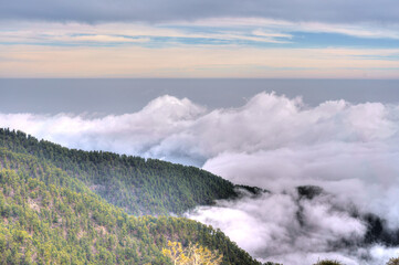 La Palma from the Roque de los Muchachos, HDR Image