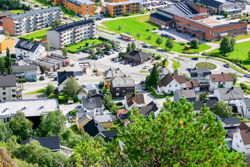 Obraz premium View of Namsos city Trøndelag county,Norway,scandinavia,Europe 
