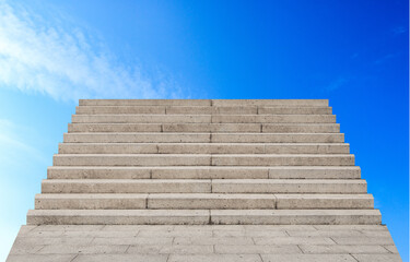 A stone ladder rising upward