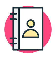 Address Book Vector Icon