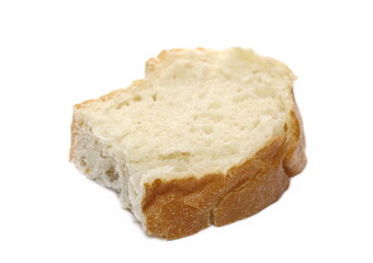 Bread slices fresh isolated on white background