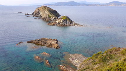 Ribaud islands in Giens Peninsula, Hyeres, France
