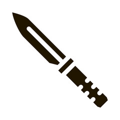 Knife Kitchenware Icon Vector Glyph Illustration