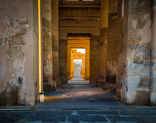 Temple of Kom Ombo which is dedicated to the crocodile god Sobek and the falcon god Haroeris.