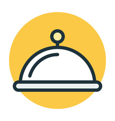 Obraz premium Platter Vector Icon