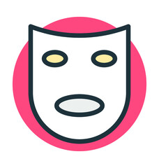 Theater Mask Vector Icon