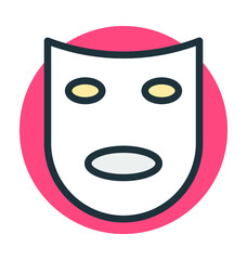 Theater Mask Vector Icon