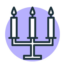 Candle Stand Vector Icon