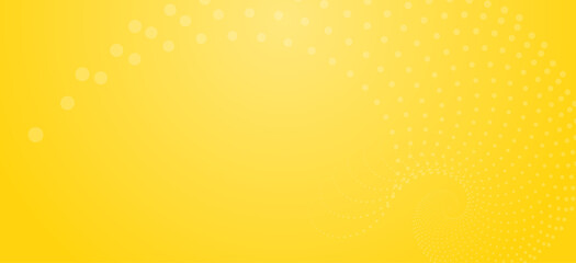 White circular pattern on yellow background