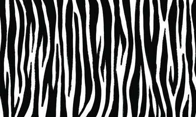 single pattern of zebra skin in hand drawing style design