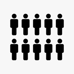 group of people illustration vector,man icon.