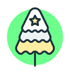 Christmas Tree Vector Icon