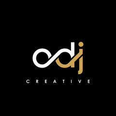 ODJ Letter Initial Logo Design Template Vector Illustration