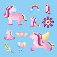 baby unicorns icons
