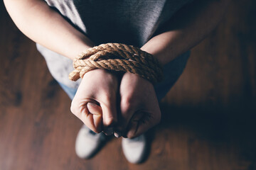 Young Girl Beaten And Tied Up