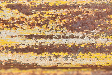 Rust on an old metal surface