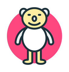 Teddy Bear Vector Icon