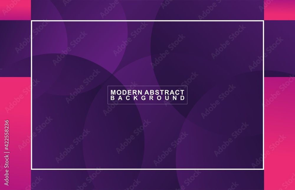 Poster trendy abstract geometry shape gradient circle white outline background