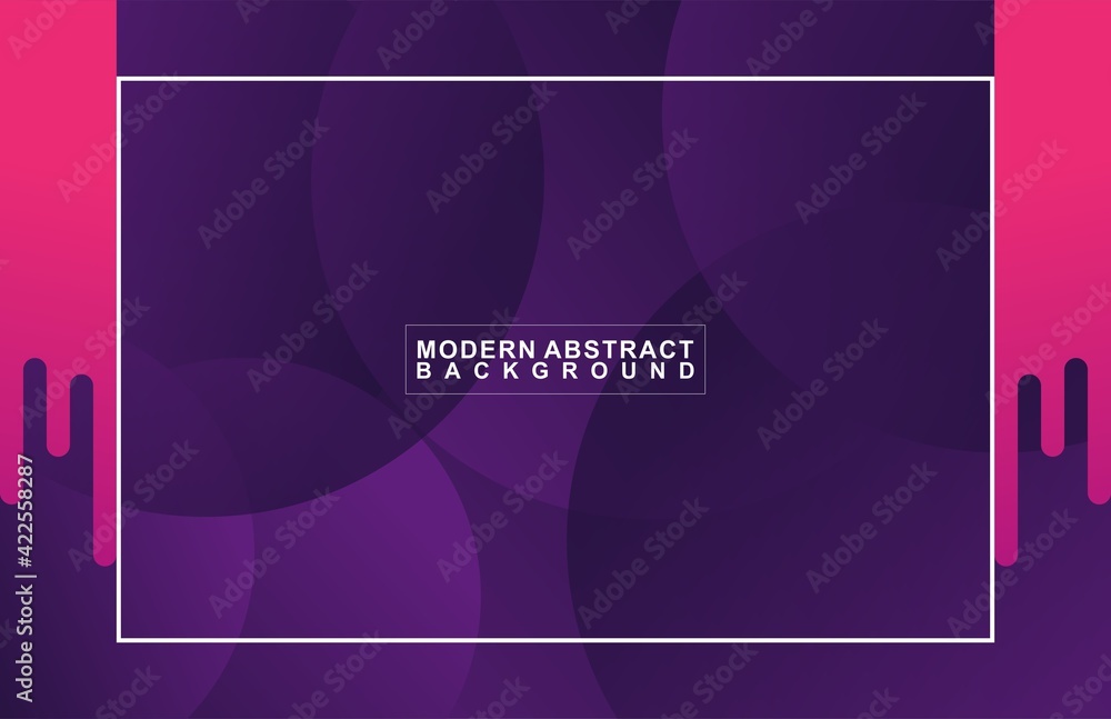 Poster trendy abstract geometry fluid shape gradient circle white outline background
