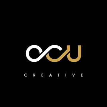 OCU Letter Initial Logo Design Template Vector Illustration