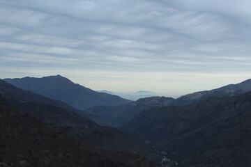 Mirador de c&oacute;ndores, caj&oacute;n del Maipo. Chile