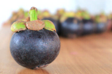 mangosteen fruit sale in the market for background.