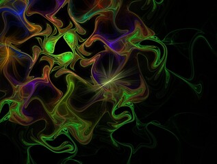 Imaginatory fractal background generated Image