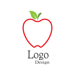 Apple vector illustration design icon logo template