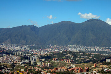Fototapeta na wymiar Vista del valle de la Ciudad de Caracas, Venezuela
