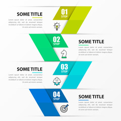 Infographic design template. Creative concept with 4 steps