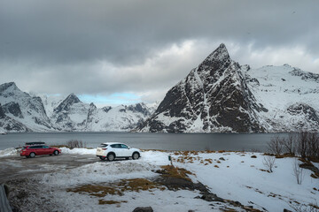 The magic of nature in Lofoten during winter