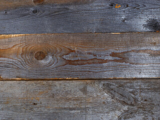 Wall of old dark wooden planks