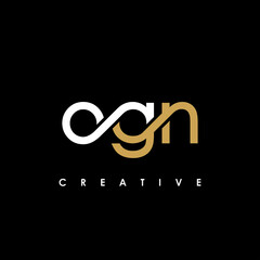 OGN Letter Initial Logo Design Template Vector Illustration