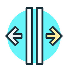 Crisscross Arrows Vector Icon