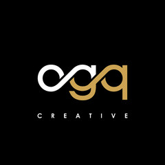 OGQ Letter Initial Logo Design Template Vector Illustration