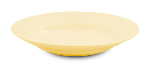 plate isolated on white background.